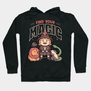 Find Your Magic - Cute Witch Geek Gift Hoodie